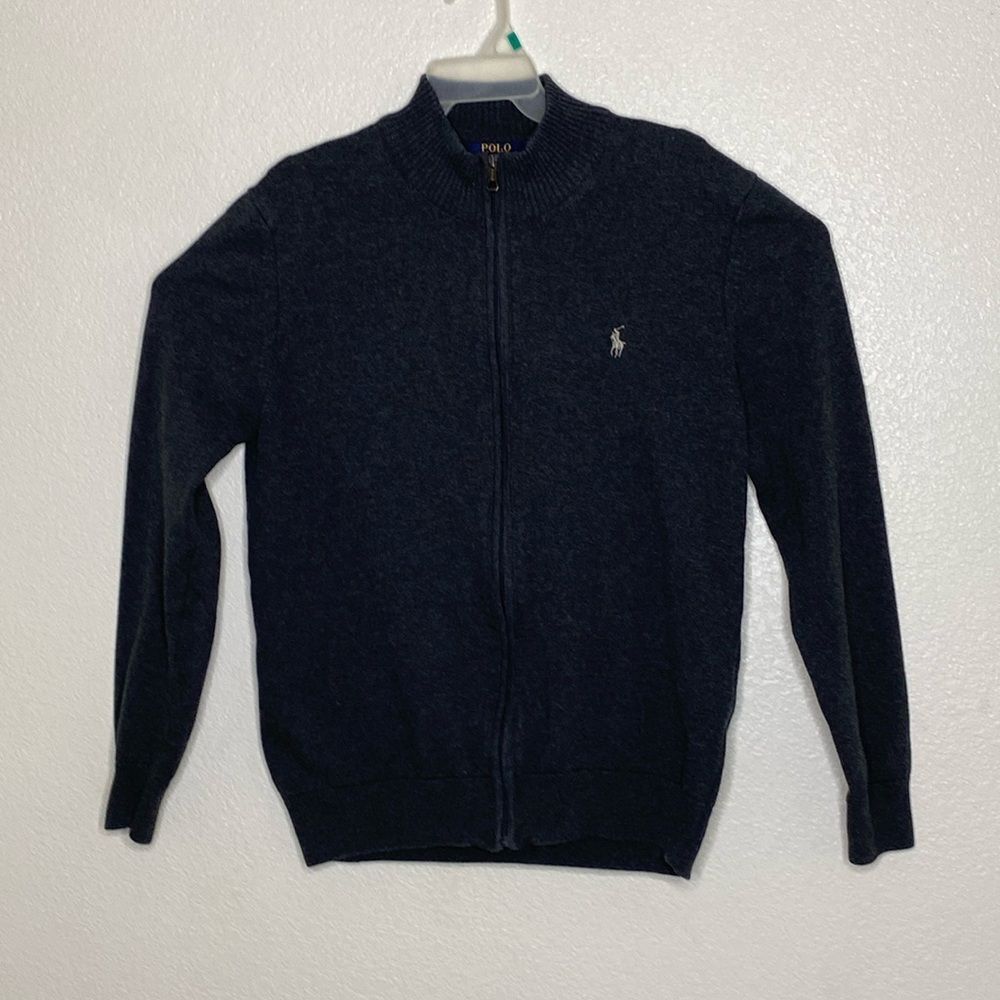 Polo by Ralph Lauren Men's Navy Zip-Up Sweater